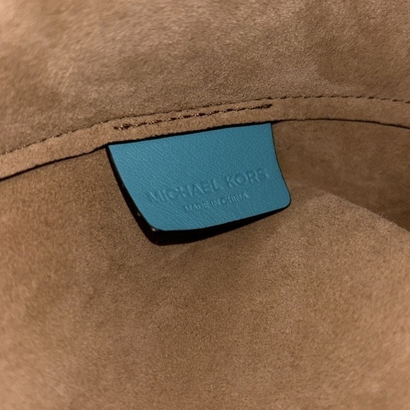 Michael Kors COLLECTION Turquoise Teal Bucket Bag - Picture 10 of 10